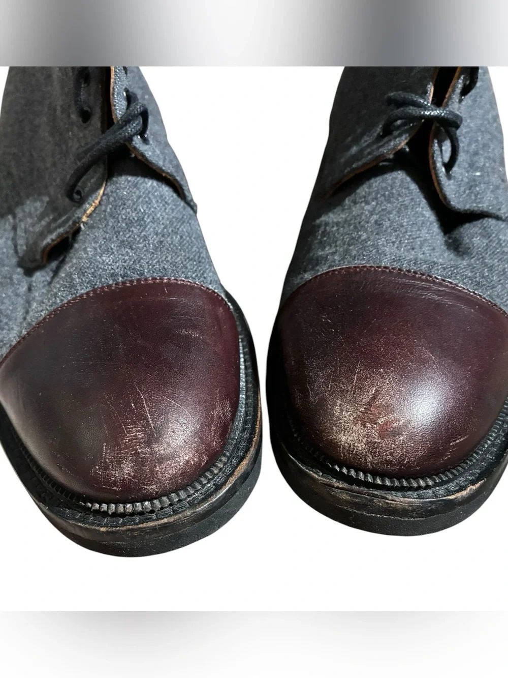 Taft Jack Boot in Grey/Oxblood